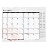 House of Doolittle™ Recycled Desk Pad Calendar, Wild Flowers Artwork, 18.5 X 13, White Sheets, Black Binding-corners,12-month (jan-dec): 2022 freeshipping - TVN Wholesale