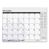 House of Doolittle™ Recycled Desk Pad Calendar, Wild Flowers Artwork, 18.5 X 13, White Sheets, Black Binding-corners,12-month (jan-dec): 2022 freeshipping - TVN Wholesale