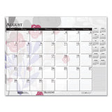 House of Doolittle™ Recycled Desk Pad Calendar, Wild Flowers Artwork, 18.5 X 13, White Sheets, Black Binding-corners,12-month (jan-dec): 2022 freeshipping - TVN Wholesale