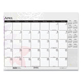 House of Doolittle™ Recycled Desk Pad Calendar, Wild Flowers Artwork, 22 X 17, White Sheets, Black Binding-corners,12-month (jan-dec): 2022 freeshipping - TVN Wholesale