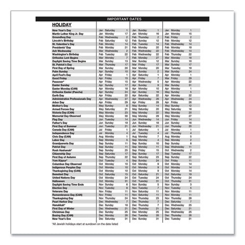 House of Doolittle™ Black-on-white Photo Weekly Appointment Book, Landscapes Photography, 11 X 8.5, Black Cover, 12-month (jan To Dec): 2022 freeshipping - TVN Wholesale