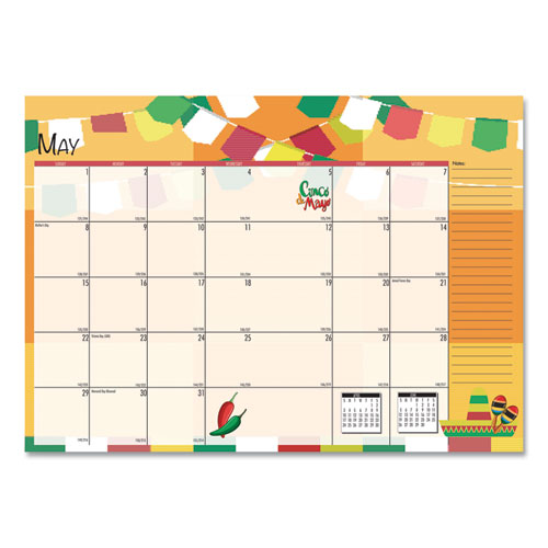 House of Doolittle™ Seasonal Monthly Planner, Seasonal Artwork, 10 X 7, Light Blue Cover, 12-month (jan To Dec): 2022 freeshipping - TVN Wholesale