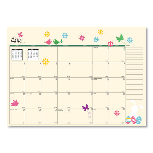 House of Doolittle™ Seasonal Monthly Planner, Seasonal Artwork, 10 X 7, Light Blue Cover, 12-month (jan To Dec): 2022 freeshipping - TVN Wholesale
