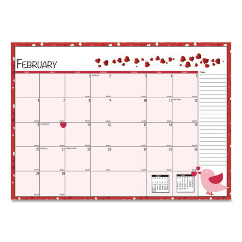 House of Doolittle™ Seasonal Monthly Planner, Seasonal Artwork, 10 X 7, Light Blue Cover, 12-month (jan To Dec): 2022 freeshipping - TVN Wholesale