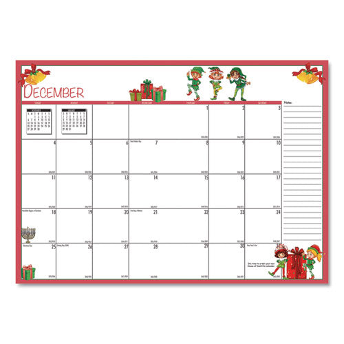 House of Doolittle™ Seasonal Monthly Planner, Seasonal Artwork, 10 X 7, Light Blue Cover, 12-month (jan To Dec): 2022 freeshipping - TVN Wholesale