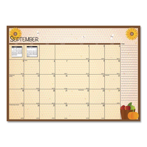 House of Doolittle™ Seasonal Monthly Planner, Seasonal Artwork, 10 X 7, Light Blue Cover, 12-month (jan To Dec): 2022 freeshipping - TVN Wholesale