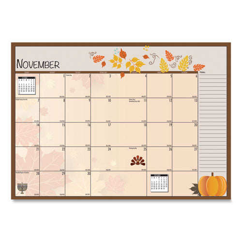 House of Doolittle™ Seasonal Monthly Planner, Seasonal Artwork, 10 X 7, Light Blue Cover, 12-month (july To June): 2021 To 2022 freeshipping - TVN Wholesale