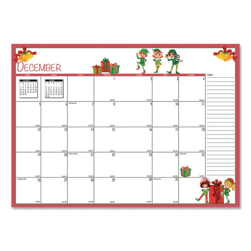 House of Doolittle™ Seasonal Monthly Planner, Seasonal Artwork, 10 X 7, Light Blue Cover, 12-month (july To June): 2021 To 2022 freeshipping - TVN Wholesale