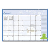 House of Doolittle™ Seasonal Monthly Planner, Seasonal Artwork, 10 X 7, Light Blue Cover, 12-month (july To June): 2021 To 2022 freeshipping - TVN Wholesale