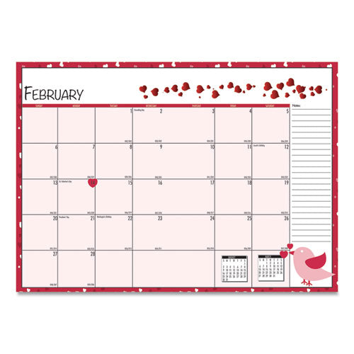 House of Doolittle™ Seasonal Monthly Planner, Seasonal Artwork, 10 X 7, Light Blue Cover, 12-month (july To June): 2021 To 2022 freeshipping - TVN Wholesale