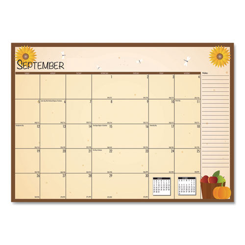 House of Doolittle™ Seasonal Monthly Planner, Seasonal Artwork, 10 X 7, Light Blue Cover, 12-month (july To June): 2021 To 2022 freeshipping - TVN Wholesale