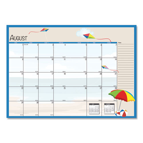 House of Doolittle™ Seasonal Monthly Planner, Seasonal Artwork, 10 X 7, Light Blue Cover, 12-month (july To June): 2021 To 2022 freeshipping - TVN Wholesale
