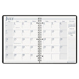 House of Doolittle™ Spiralbound Academic Monthly Planner, 11 X 8.5, Black Cover, 14-month (july To Aug): 2021 To 2022 freeshipping - TVN Wholesale