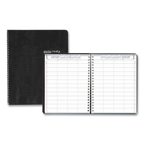 House of Doolittle™ Eight-person Group Practice Daily Appointment Book, 11 X 8.5, Black Cover, 12-month (jan To Dec): 2022 freeshipping - TVN Wholesale