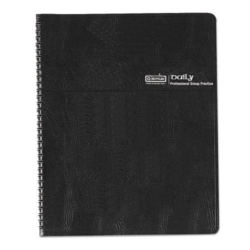 House of Doolittle™ Eight-person Group Practice Daily Appointment Book, 11 X 8.5, Black Cover, 12-month (jan To Dec): 2022 freeshipping - TVN Wholesale