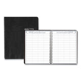 House of Doolittle™ Eight-person Group Practice Daily Appointment Book, 11 X 8.5, Black Cover, 12-month (jan To Dec): 2022 freeshipping - TVN Wholesale