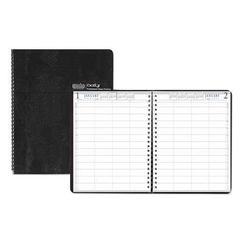 House of Doolittle™ Four-person Group Practice Daily Appointment Book, 11 X 8.5, Black Cover, 12-month (jan To Dec): 2022 freeshipping - TVN Wholesale