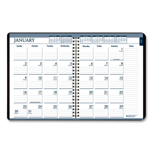 House of Doolittle™ Recycled Monthly Weekly 7 Day Planner, 8.75 X 6.88, Black Cover, 12-month (jan To Dec): 2022 freeshipping - TVN Wholesale