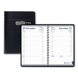 House of Doolittle™ Memo Size Daily Appointment Book With 15-minute Schedule, 8 X 5, Black Cover, 12-month (jan To Dec): 2022 freeshipping - TVN Wholesale