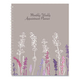 House of Doolittle™ Recycled Wild Flower Weekly-monthly Planner, Wild Flowers Artwork, 9 X 7, Gray-white-purple Cover, 12-month (jan-dec): 2022 freeshipping - TVN Wholesale