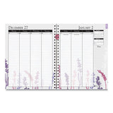 House of Doolittle™ Recycled Wild Flower Weekly-monthly Planner, Wild Flowers Artwork, 9 X 7, Gray-white-purple Cover, 12-month (jan-dec): 2022 freeshipping - TVN Wholesale