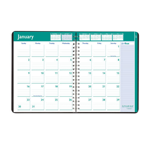 House of Doolittle™ Express Track Recycled Weekly Appointment Book-monthly Planner, 11 X 8.5, Black Cover, 13-month (jan To Jan): 2022 To 2023 freeshipping - TVN Wholesale