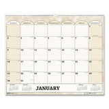 House of Doolittle™ Recycled Monthly Horizontal Wall Calendar, Marble Stone Artwork, 14.88 X 12, White-sand Sheets, 12-month (jan To Dec): 2022 freeshipping - TVN Wholesale