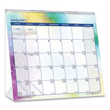 House of Doolittle™ Recycled Cosmos Tent Calendar, Cosmos Artwork, 6 X 6, White-blue-multicolor Sheets, 2022 freeshipping - TVN Wholesale