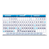 House of Doolittle™ Recycled Three-month Format Wall Calendar, Horizontal Orientation, 23.5 X 12, White Sheets, 14-month (dec-jan): 2021-2023 freeshipping - TVN Wholesale