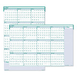 House of Doolittle™ Express Track Recycled Reversible-erasable Yearly Wall Calendar, 24 X 37, White-teal Sheets, 12-month (jan To Dec): 2022 freeshipping - TVN Wholesale