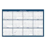 House of Doolittle™ Recycled Poster Style Reversible-erasable Yearly Wall Calendar, 32 X 48, White-blue-gray Sheets, 12-month (jan To Dec): 2022 freeshipping - TVN Wholesale