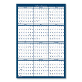 House of Doolittle™ Recycled Poster Style Reversible-erasable Yearly Wall Calendar, 32 X 48, White-blue-gray Sheets, 12-month (jan To Dec): 2022 freeshipping - TVN Wholesale