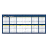 House of Doolittle™ Recycled Reversible Yearly Wall Planner, 60 X 26, White-blue-yellow Sheets, 12-month (jan To Dec): 2022 freeshipping - TVN Wholesale
