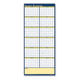 House of Doolittle™ Recycled Reversible Yearly Wall Planner, 60 X 26, White-blue-yellow Sheets, 12-month (jan To Dec): 2022 freeshipping - TVN Wholesale