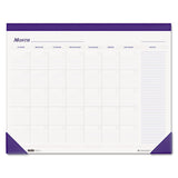 House of Doolittle™ Recycled Nondated Desk Pad Calendar, 22 X 17, White-blue Sheets, Blue Binding, Blue Corners, 12-month (jan To Dec): Undated freeshipping - TVN Wholesale