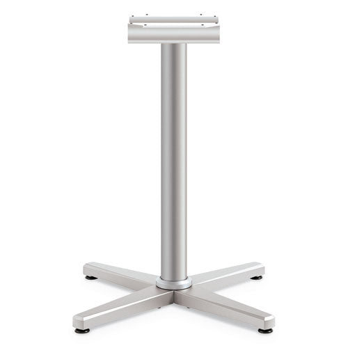 HON® Arrange X-leg Base For 42-48" Tops, 32w X 32d X 28h, Silver freeshipping - TVN Wholesale