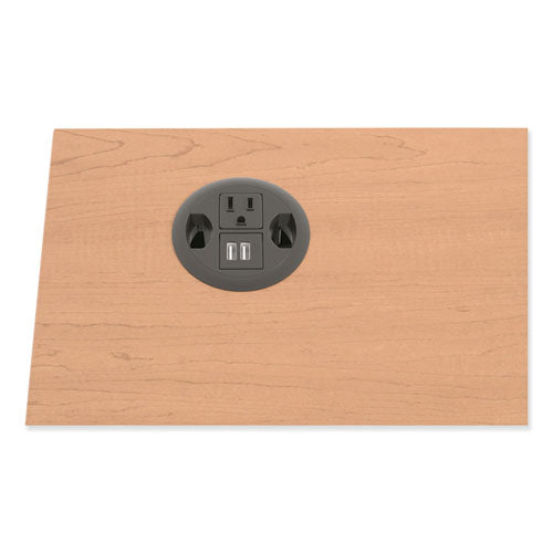 HON® Usb Ac Power Hub Grommet, 3" Diameter, Black freeshipping - TVN Wholesale