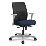 HON® Ignition Series Mesh Mid-back Work Chair, Supports Up To 300 Lb, 17" To 22" Seat Height, Peacock Seat, Black Back-base freeshipping - TVN Wholesale