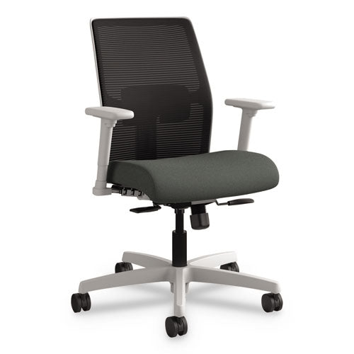 HON® Ignition Series Mesh Mid-back Work Chair, Supports Up To 300 Lb, 17" To 22" Seat Height, Peacock Seat, Black Back-base freeshipping - TVN Wholesale