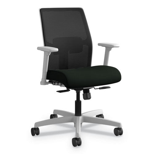 HON® Ignition Series Mesh Mid-back Work Chair, Supports Up To 300 Lb, 17" To 22" Seat Height, Peacock Seat, Black Back-base freeshipping - TVN Wholesale