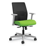 HON® Ignition Series Mesh Mid-back Work Chair, Supports Up To 300 Lb, 17" To 22" Seat Height, Peacock Seat, Black Back-base freeshipping - TVN Wholesale