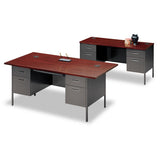 HON® Metro Series Kneespace Credenza, 60w X 24d X 29.5h, Mocha-black freeshipping - TVN Wholesale