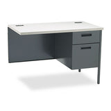 HON® Metro Classic Series Workstation Return, Left, 42w X 24d, Mahogany-charcoal freeshipping - TVN Wholesale