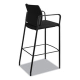HON® Accommodate Series Cafe Stool With Fixed Arms, Supports Up To 300 Lb, 30" Seat Height, Black freeshipping - TVN Wholesale