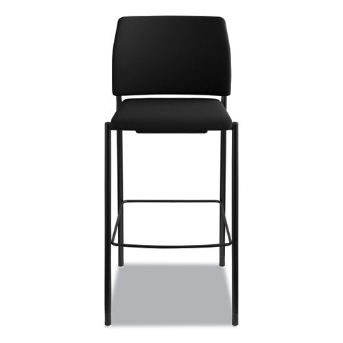 HON® Accommodate Series Cafe Stool, Supports Up To 300 Lb, 30" Seat Height, Black freeshipping - TVN Wholesale