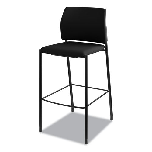 HON® Accommodate Series Cafe Stool, Supports Up To 300 Lb, 30" Seat Height, Black freeshipping - TVN Wholesale