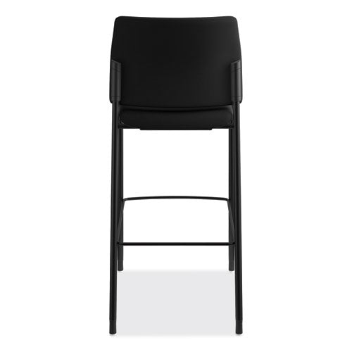 HON® Accommodate Series Cafe Stool, Supports Up To 300 Lb, 30" Seat Height, Black freeshipping - TVN Wholesale