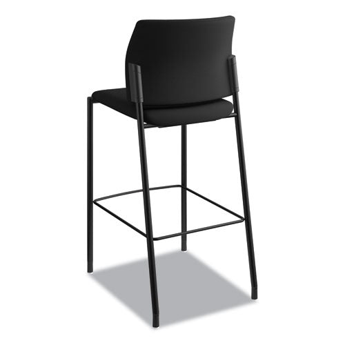 HON® Accommodate Series Cafe Stool, Supports Up To 300 Lb, 30" Seat Height, Black freeshipping - TVN Wholesale