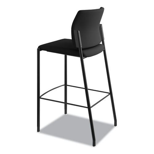 HON® Accommodate Series Cafe Stool, Supports Up To 300 Lb, 30" Seat Height, Black freeshipping - TVN Wholesale