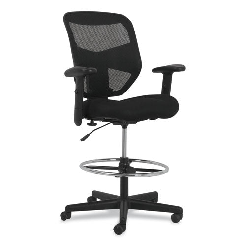 HON® Prominent High-back Task Stool, Supports Up To 250 Lb, 15.94" To 19.69" Seat Height, Black freeshipping - TVN Wholesale